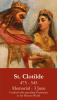 St. Clotilde Prayer Card